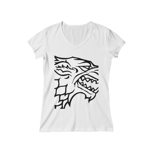 Women's Baby Rib Short Sleeve V-Neck Tee